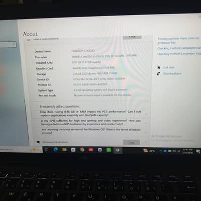 Laptop i5 8 genration