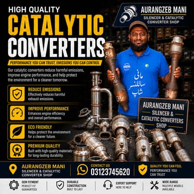 Buy Genuine Catalytic Converters | Aurangzeb Mani Silencer Shop