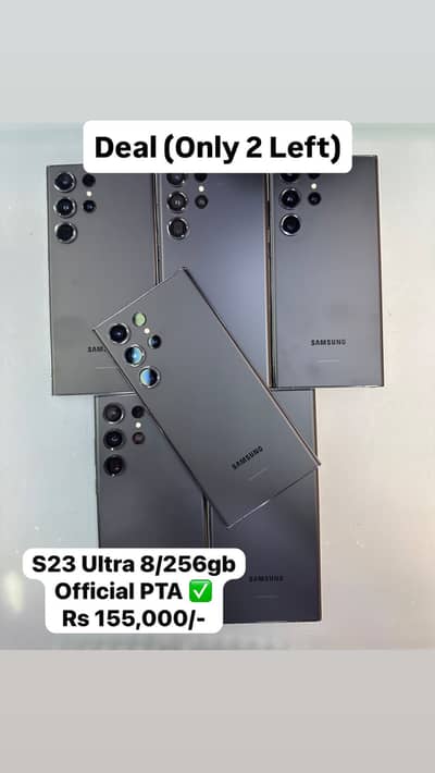 Samsung Mobile S23 Ultra 8/256gb Official PTA