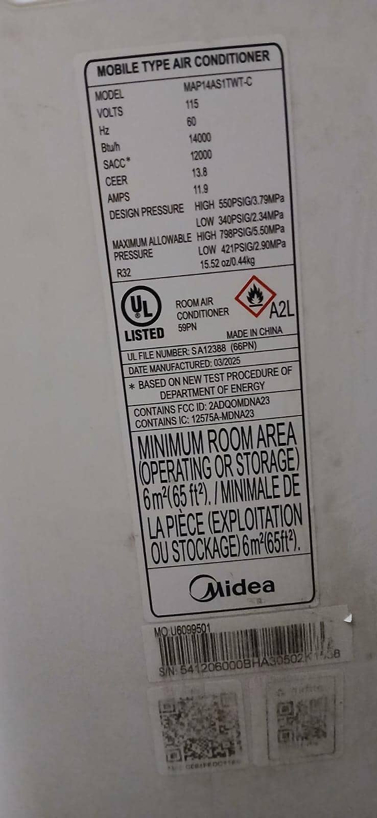 Midea Portable AC 1