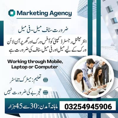 online job, home based job online work available