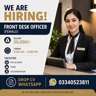 Front Desk Officer female