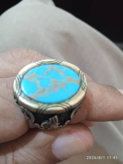 imported feroza chandi ring