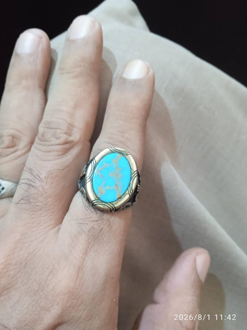 imported feroza chandi ring 3