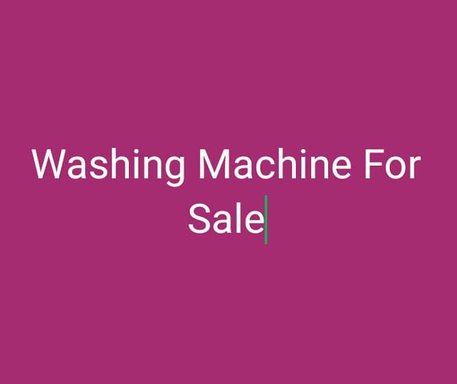 Washing Machine 1