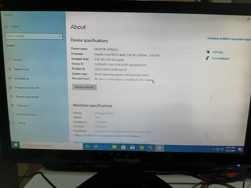 Gaming Pc i5 4th gen 4gb GPU 1