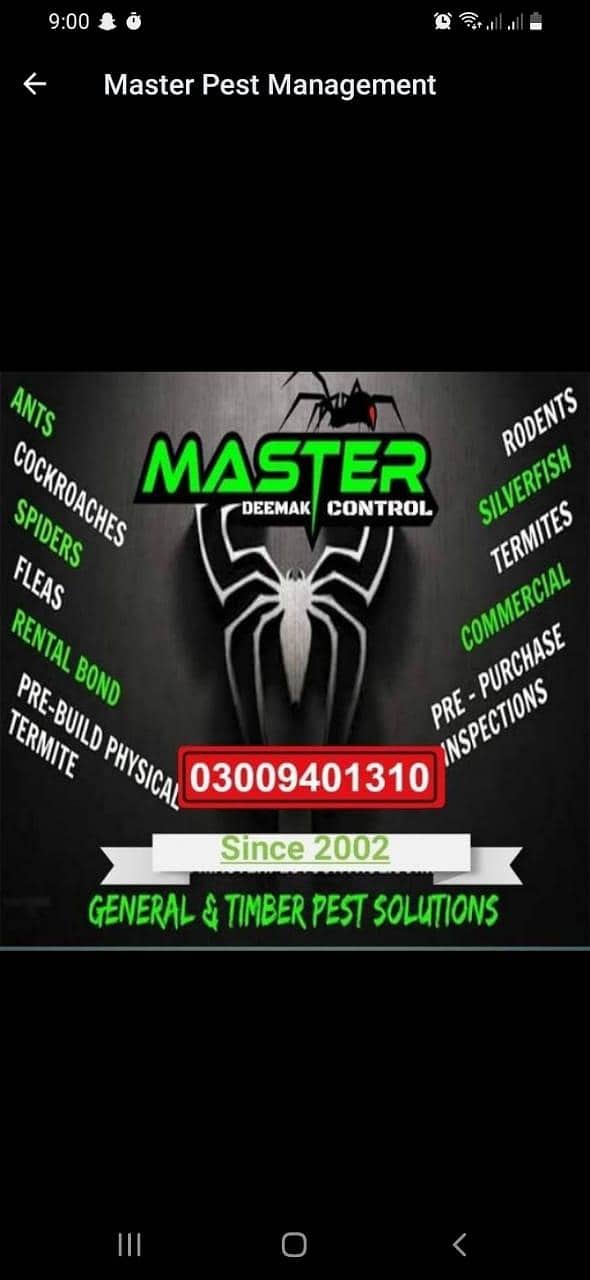 Deemak control/cockroach control/pest control/fumigation 0