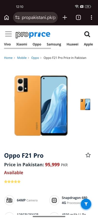 OPPO F21 Pro