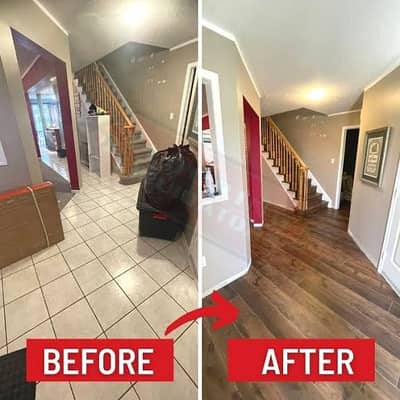 Waterproof Vinyl Flooring | Wooden Floor Installation
