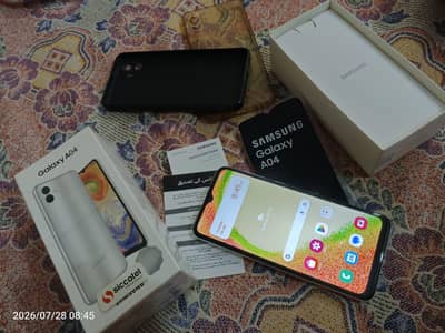 Samsung Galaxy A04 Jet White 10/10 Just Like Box Open | PTA Approved