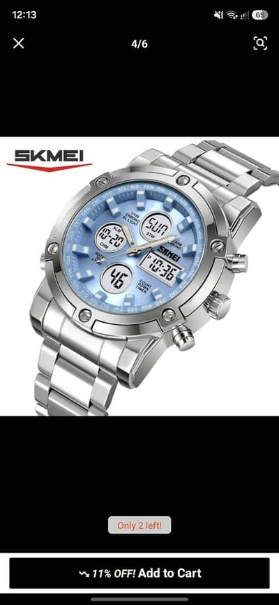 Skmei 2556 chronograph watch with dual display