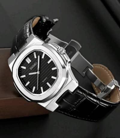 Skmei 2512 Leather strap watch