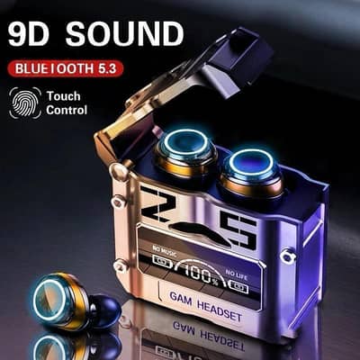 M25 Wireless Gaming Earbuds Black ABS Bluetooth 5.0