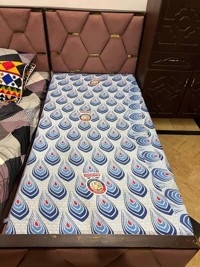 3 single beds with metres