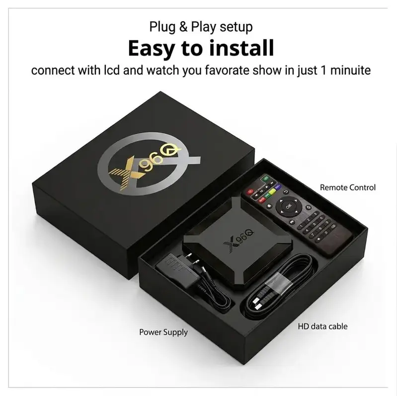 Smart Tv Box 4k - Q96X Android Box — photo 4