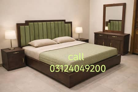 wooden bed set complete call 0312'4049200