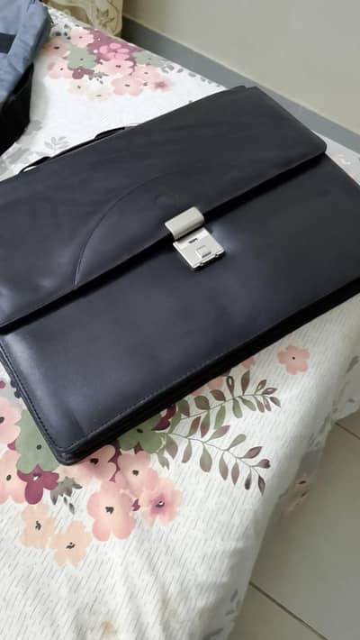 Pure leather office bag