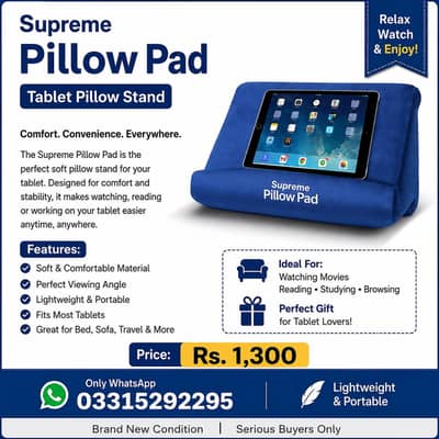 Supreme Pillow Pad Tablet Stand – Used (Excellent Condition)