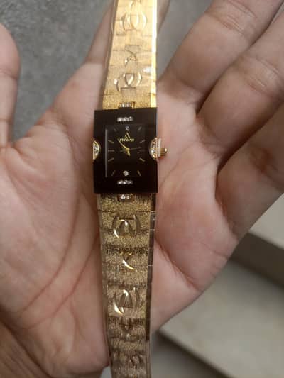 Q&Q watch gold plated