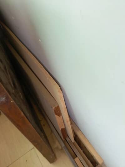 single bed wooden