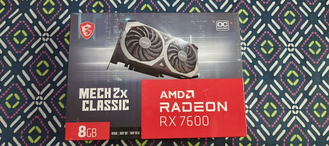 MSI AMD RADEON RX 7600 8 GB FOR SALE