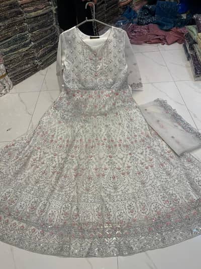 open frock and stone maxi