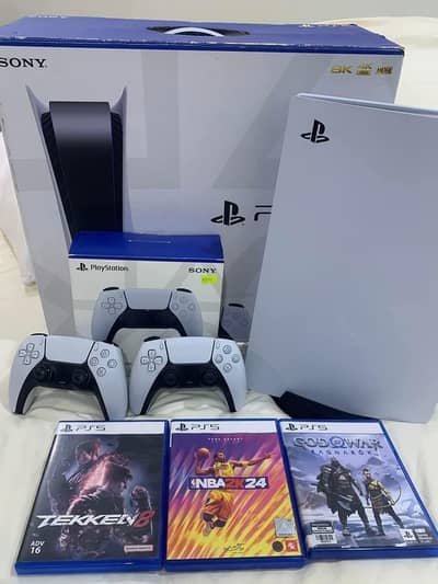 Sony PlayStation ps5 1TB 2 controller with full box