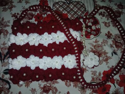 Hand made crochet baf