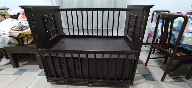 wooden bay cot