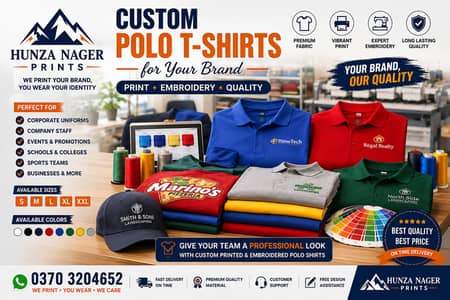 Customized T-Shirts & Polo Shirts Printing | Logo Printing