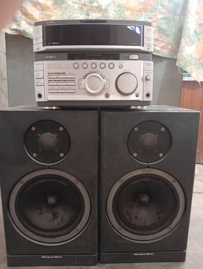 Sony Speaker + Amplifier For Sale | Good Condition