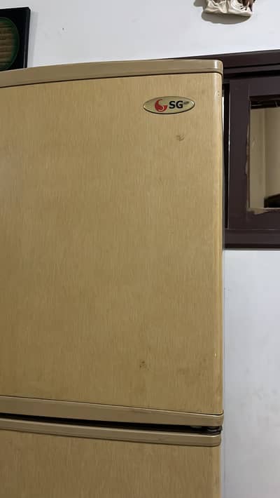 Used Double Door Fridge - Beige, Working Perfectly