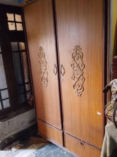 wooden wardrobe safe almari for sale