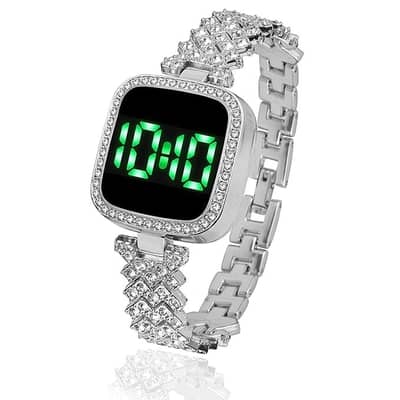 Watch for Girls Diamond Touch Screen LED Watch for Ladies  Stylish Fas
