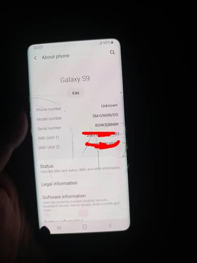 galaxy s9 4gb 64g  pta approve read ad
