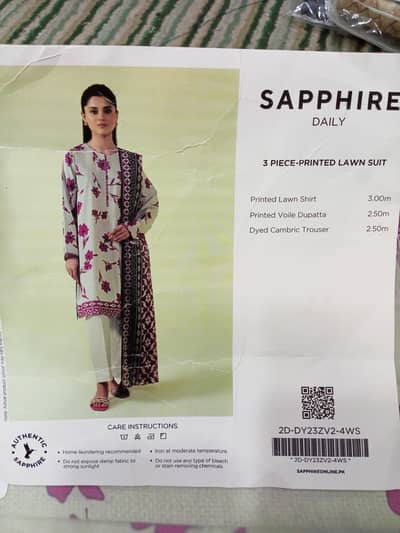 Sapphire Printed Lawn Suit