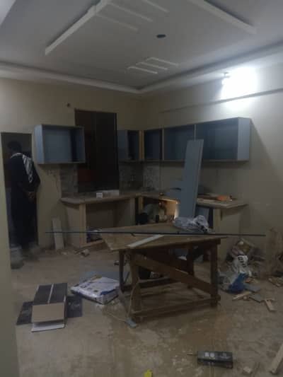 Brand New Flat 2 Beds DD 4th Floor West Open KESC Society Near Safora Chowk