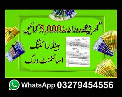 Online Job / Assignment Work at Home