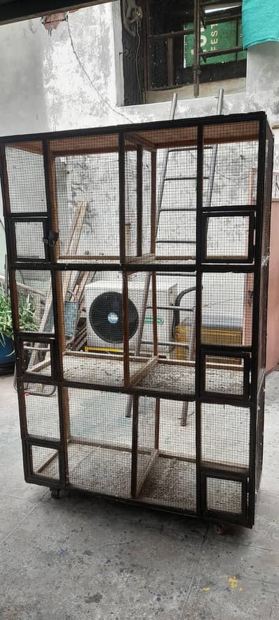 Wood cage