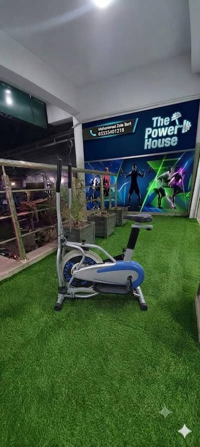 Steel wheel elliptical exercise cycle cycling machine cross trainer bi