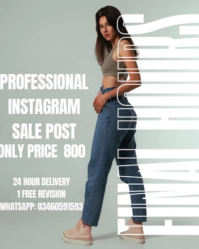 Professional Instagram Sale Post Design - Only Rs 800