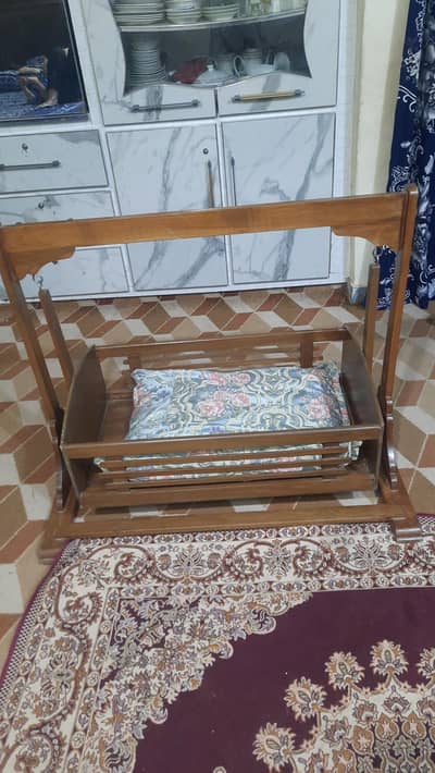 wooden baby jhoola