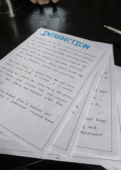 Hand writing assignment services available
