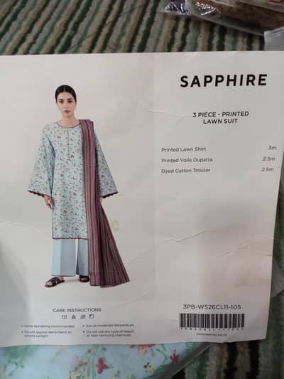 Sapphire Printed Lawn Suit