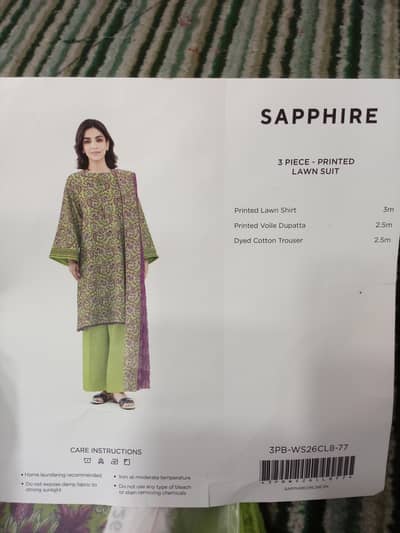 Sapphire Printed Lawn Suit
