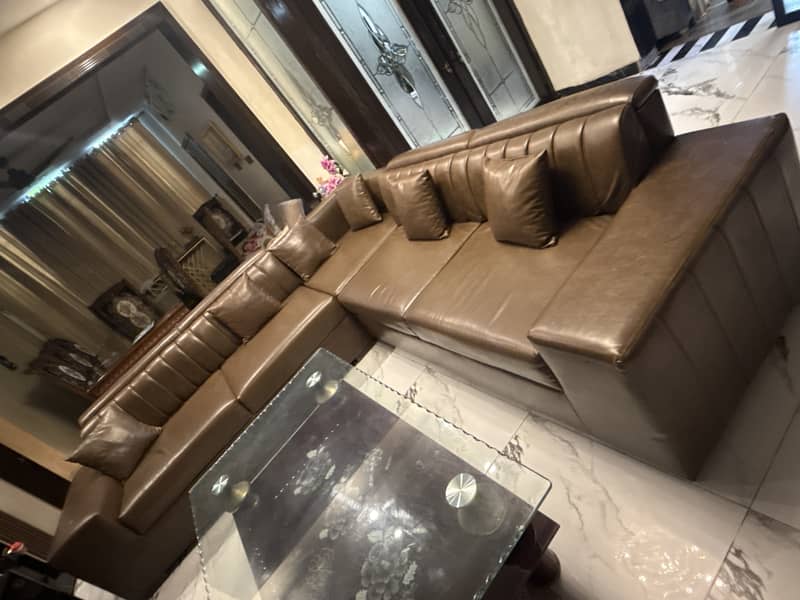 L shaped sofa 0