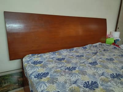 King size Box storage bed with side tables and dressing table