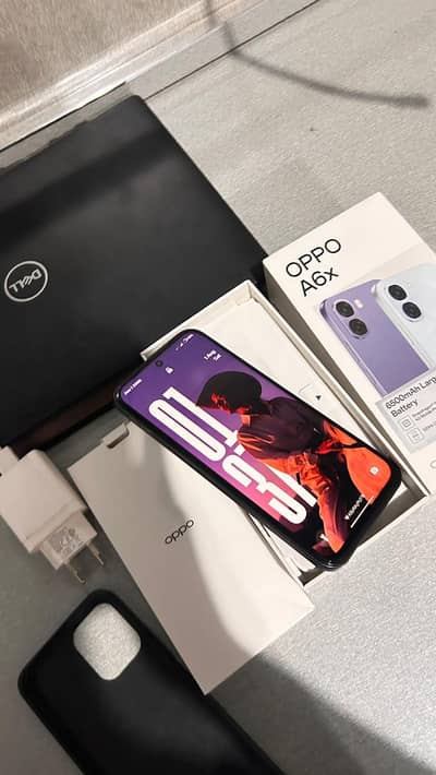 Oppo A6x | 10/10 Scratchless condition | complete box pack with charge