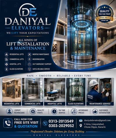 "Professional Elevator Installation & Maintenance - Daniyal Elevators"