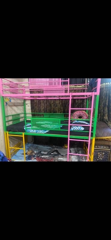 Triple tier bunk bed . .